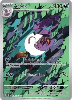 1x Arbok - 176/162 - Illustration Rare NM-Mint Pokemon SV05 - Temporal Forces - Image 1