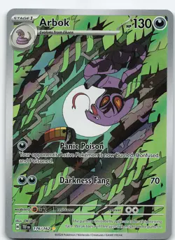 Arbok - 176/162 Illustration Rare Holo SV05: Temporal Forces NM Pokemon - Image 1