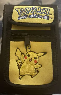 Pokemon Pikachu Gameboy Game Boy Color Case Holder Yellow 1999 Nintendo GBC - Image 1