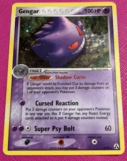 2006 Pokemon EX Legend Maker Gengar 5/92 Holo Foil Rare Card Almost NM - Very LP - Image 2