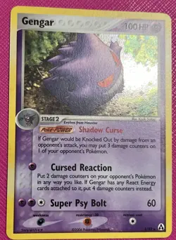 2006 Pokemon EX Legend Maker Gengar 5/92 Holo Foil Rare Card Almost NM - Very LP - Image 3