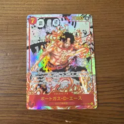 ONE PIECE Card Portgas D.Ace (Manga Alt Art) OP02-013 SR Paramount War - Image 3