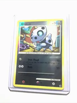 ARON - 57/111 - Rising Rivals - Reverse Holo - Pokemon Card - NM - Image 1