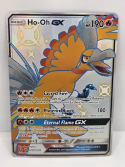 Pokemon TCG Ho-Oh GX SV50/SV94 Hidden Fates Shiny Holo Rare Card - Image 1