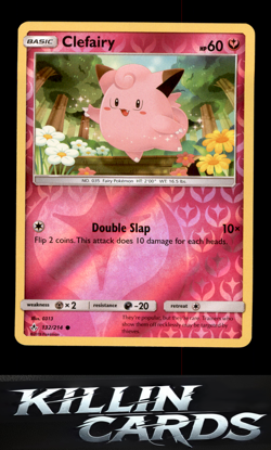 Reverse Holofoil Clefairy 132/214 Pokemon Common SM - Unbroken Bonds Card NM - Image 1