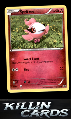 Spritzee 92/146 Pokemon Common XY Base Set Card LP - Image 1