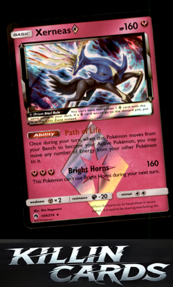Xerneas Prism Star 144/214 Pokemon Prism Rare SM - Lost Thunder Card NM - Image 1