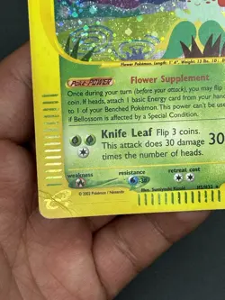 Bellossom Holo Rare Pokemon TCG E-Reader Card Aquapolis H5/H32 - Image 3