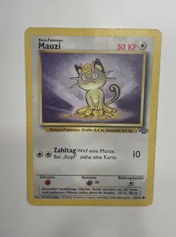Pokemon TCG Meowth Jungle Card 56/64 Unlimited Common - Image 3