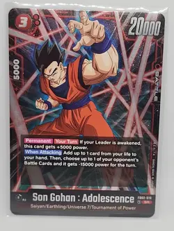 Dragon Ball Super Card Game Son Gohan : Adolescence Awakened Pulse FB02-018 - Image 1