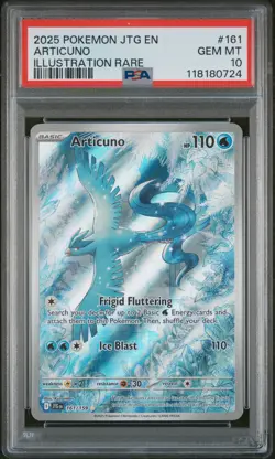 2025 POKEMON JTG EN-JOURNEY TOGETHER ILLUSTRATION RARE #161 ARTICUNO PSA 10 - Image 1