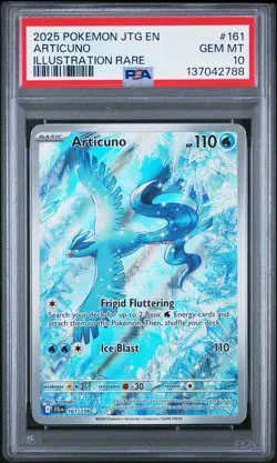 2025 POKEMON JTG EN-JOURNEY TOGETHER ILLUSTRATION RARE #161 ARTICUNO PSA 10 - Image 1