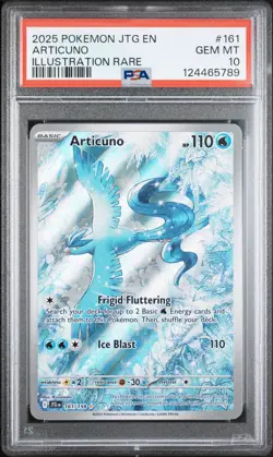 2025 POKEMON JTG EN-JOURNEY TOGETHER ILLUSTRATION RARE #161 ARTICUNO PSA 10 - Image 1
