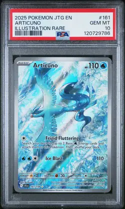2025 POKEMON JTG EN-JOURNEY TOGETHER ILLUSTRATION RARE #161 ARTICUNO PSA 10 - Image 1