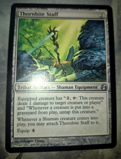 Thornbite Staff Morningtide Regular x1 MTG NM - Image 1