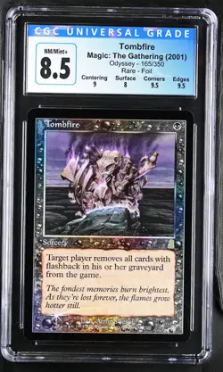 TOMBFIRE Odyssey Foil Rare CGC 8.5 MTG [Nostalgium] - Image 1