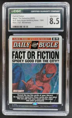 2025 MAGIC THE GATHERING FACT OR FICTION RARE FOIL BORDERLESS CGC 8.5 PT - Image 1