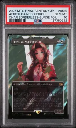 PSA 10 Magic the Gathering MTG Final Fantasy Aerith Gainsborough Surge Foil 0519 - Image 1