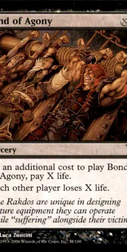 Bond of Agony LP Light Play Dissension MTG [7280] - Image 1