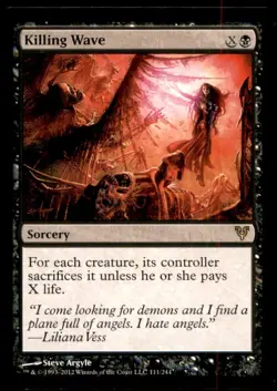 MTG Killing Wave LP Light Play Avacyn Restored [540] - Image 1