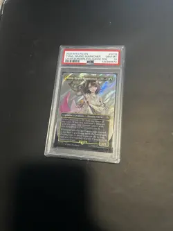 Yuna, Grand Summoner MTG Final Fantasy Char Borderless - Surge Foil #0216 PSA 10 - Image 1