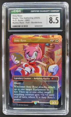 2025 MAGIC THE GATHERING AMY ROSE MYTHIC RARE FOIL BORDERLESS CGC 8.5 PT - Image 1
