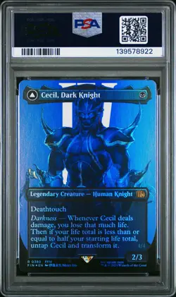2025 MTG FINAL FANTASY #0380 CECIL, DARK KNIGHT/CECIL, REDEEMED PALADIN PSA 10 - Image 2