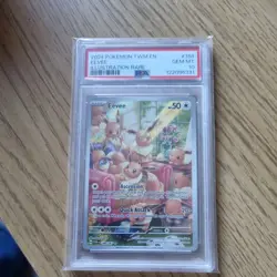 2024 POKEMON TWM EN-TWILIGHT MASQUERADE ILLUSTRATION RARE #188 EEVEE PSA 10 - Image 1