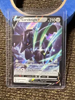 Pokemon TCG Shining Fates Corviknight V 109 Ultra Rare Holo - Image 1