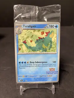 Pokemon Sealed Feraligatr Illustration Contest 2024 Promo 213 Pikachu Toxtricity - Image 1