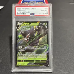 2020 Pokemon SWSH Vivid Voltage Zarude V #022 PSA 10 - Image 1
