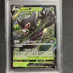 2020 Pokemon SWSH Vivid Voltage Zarude V #022 PSA 10 - Image 2