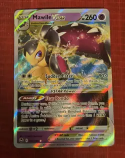 2022 Pokemon, Silver Tempest, #71/195 Mawile VSTAR, Holo Ultra Rare - Image 1