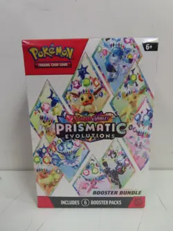 2025 Pokemon Scarlet & Violet Prismatic Evolutions Sealed Booster Bundle Box - Image 1