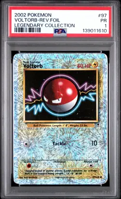 2002 POKEMON LEGENDARY COLLECTION #97 VOLTORB-REVERSE FOIL PSA 1 - Image 1
