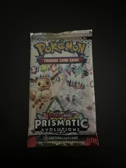 22.36 VERY HEAVY Prismatic Evolutions Pokemon Sealed Booster Pack New - Image 4