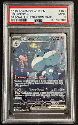 2025 Pokemon White Flare Jellicent #168/086 Special Illustration Rare PSA 10 - Image 1