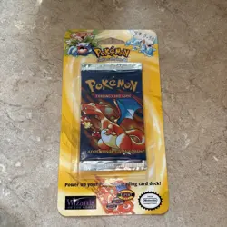 Pokemon Sealed Blister Pack 1999 Charizard Base Set Good Condition Vintage TCG - Image 1