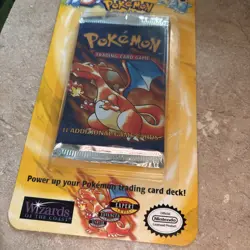 Pokemon Sealed Blister Pack 1999 Charizard Base Set Good Condition Vintage TCG - Image 2