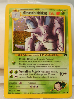 Giovanni's Nidoking - Gym Challenge 7/132 Holo Rare Pokemon TCG Near Mint (X79JJ - Image 1