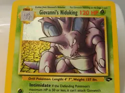 Giovanni's Nidoking - Gym Challenge 7/132 Holo Rare Pokemon TCG Near Mint (X79JJ - Image 3