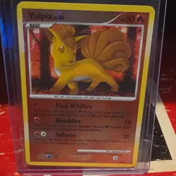 Vulpix (Shiny) SH6-12 Platinum Reverse Holo Shiny Rare Pokemon TCG 60 HP - Image 1