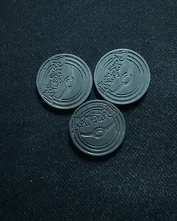 Pokemon TCG Poke Ball Coin Glow in the Dark Coins Purple Green Cyan Lot*3 kpk - Image 2