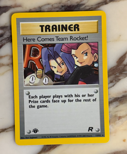 2000 Pokemon Near Mint Here Comes Team Rocket! 1st Edition 15/82 Holo NM!! RARE! - Image 1