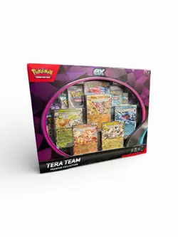 Pokemon TCG Scarlet & Violet - Tera Team EX Premium Collection Promo Box - New - Image 1