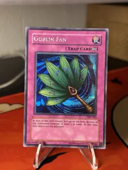 Yugioh Goblin Fan TFK-003 Secret Rare Promo MP - Image 1