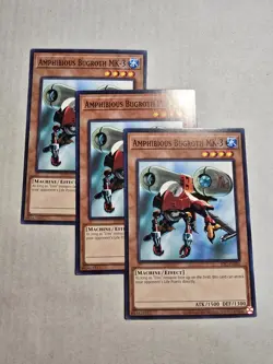 Yugioh Amphibious Bugroth MK-3 Common IOC 25th Anniversary X3 - Image 1