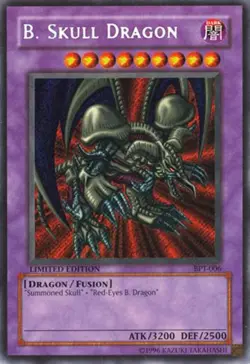 B. Skull Dragon - BPT-006 - Secret Rare - Limited Edition PL/MP Yugioh 2002 Coll - Image 1