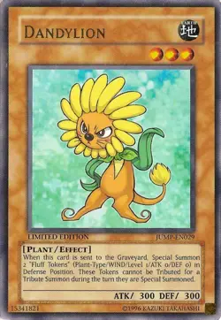 Dandylion - JUMP-EN029 - Ultra Rare - Limited Edition LP Yugioh Shonen Jump Prom - Image 1