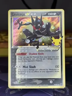 Pokemon TCG Greninja Gold Star SWSH144 Sword & Shield Promo Card Holo NM - Image 1